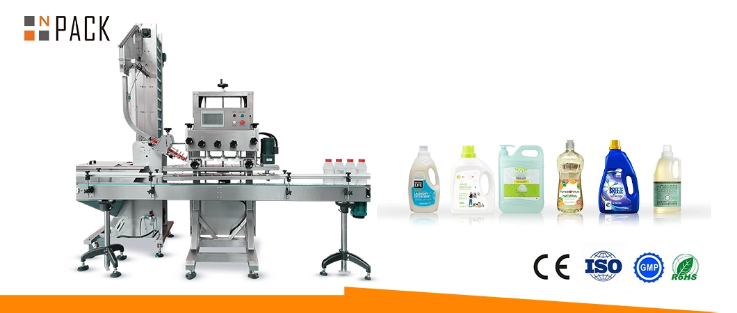 High Speed Automatic Online Bottle Capping Machine with Touch Screen
